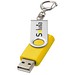 Rotate mit Schlüsselanhänger USB-Stick, gelb, 16GB
