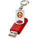 Rotate mit Schlüsselanhänger USB-Stick, mittelrot, 64GB