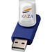 Rotate USB-Stick 3.0 mit Doming, blau, 128GB
