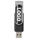 Rotate USB-Stick 3.0 mit Doming, schwarz, 32GB