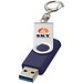 Rotate USB-Stick 3.0 mit Schlüsselanhänger, blau, 128GB