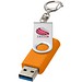 Rotate USB-Stick 3.0 mit Schlüsselanhänger, orange, 16GB