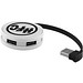 Round USB Hub, weiss,schwarz Round USB Hub, weiss,schwarz