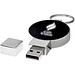 Runder Light Up USB Stick, schwarz, 4GB