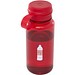 Ryder 900 ml RCS-zertifizierte RPET-Sportflasche mit Multifunktionsdeckel, rot