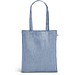 RYNEK. Tragetasche aus recycelter Baumwolle (70%), polyester (30% rPET) (140 g/m²), Blau