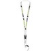 Sagan Lanyard mit abnehmbarer Schnalle und Handyband, weiss