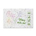 Samenpapier Visitenkarten, Blumenmischung, 1-seit. Druck
