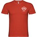 Samoyedo T-Shirt mit V-Ausschnitt für Herren, rot, S