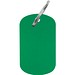 Schlüsselanhänger Metallplättchen, grün
