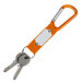 Schlüsselanhänger mit Karabiner, orange