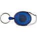 Schlüsselanhänger mit Karabiner und ausziehbarem Schlüsselring, blau Schlüsselanhänger mit Karabiner und ausziehbarem Schlüsselring, blau
