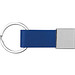 Schlüsselanhänger mit Kunstleder-Bändchen, blau Schlüsselanhänger mit Kunstleder-Bändchen, blau