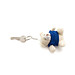 Schlüsselanhänger Teddy Tedchain, blau, blau