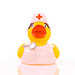 Schnabels® Bade-Ente Krankenschwester, gelb/weiß