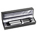 Schreibset aus Drehkugelschreiber und Rollerball, grau Schreibset aus Drehkugelschreiber und Rollerball, grau