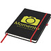 Schwarzes DIN A5 Notizbuch, schwarz,rot Schwarzes DIN A5 Notizbuch, schwarz,rot