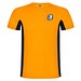 Shanghai Sport T-Shirt für Herren, Fluor Orange / schwarz, 2XL