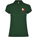 Star Poloshirt für Damen, dunkelgrün, L
