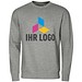 MALFINI Sweatshirt unisex Crew, L, dunkelgrau melliert