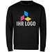 MALFINI Sweatshirt unisex Crew, L, schwarz