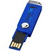 Swivel Rectangular USB-Stick, blau, 4GB