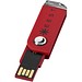 Swivel Rectangular USB-Stick, rot, 4GB
