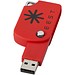 Swivel Square USB-Stick, rot, 2GB