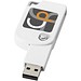 Swivel Square USB-Stick, weiss, 1GB