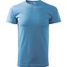 T-Shirt Herren Basic, 2XL, azureblau