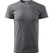 T-Shirt Herren Basic, 2XL, stahlgrau