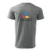 MALFINI T-Shirt Herren Basic, S, dunkelgrau melliert