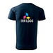 MALFINI T-Shirt Herren Basic, S, marineblau