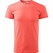 T-Shirt Herren Basic, S, koralle