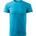 T-Shirt Herren Basic, S, türkisblau