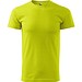 MALFINI T-Shirt Herren Basic, S, zitronengrün