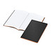Geiger-Notes Tablet-Book A5 schwarz, Farbschnitt und Prägung in orange