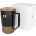 Tahoe Keramikbecher mit Holzdeckel, 470 ml, schwarz Tahoe Keramikbecher mit Holzdeckel, 470 ml, schwarz