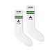 Mr. Socks Tennissocken, White / Green Pantone 347 C