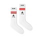 Mr. Socks Tennissocken, White / Red Pantone 185 C