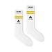 Mr. Socks Tennissocken, White / Yellow Pantone Yellow C
