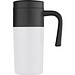 Thermobecher mit Edelstahlummantelung, 350 ml, weiss Thermobecher mit Edelstahlummantelung, 350 ml, weiss