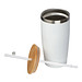 To Go Becher mit Trinkhalm , weiss