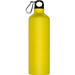 Aluminium-Trinkflasche mit Karabinerhaken, 800 ml, gelb-matt