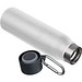 Trinkflasche mit Karabiner, 600ml , weiß