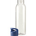 Trinkflasche Sirius, 650 ml, transparent/blau