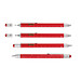 TROIKA® Construction-Pen, schwarze Mine, rot