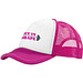 Trucker Kappe mit 5 Segmenten, rosa,weiss Trucker Kappe mit 5 Segmenten, rosa,weiss
