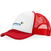 Trucker Kappe mit 5 Segmenten, rot,weiss Trucker Kappe mit 5 Segmenten, rot,weiss