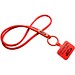Tubyard Lanyard mit Telefonhalterung und Band aus recyceltem Kunststoff, rot